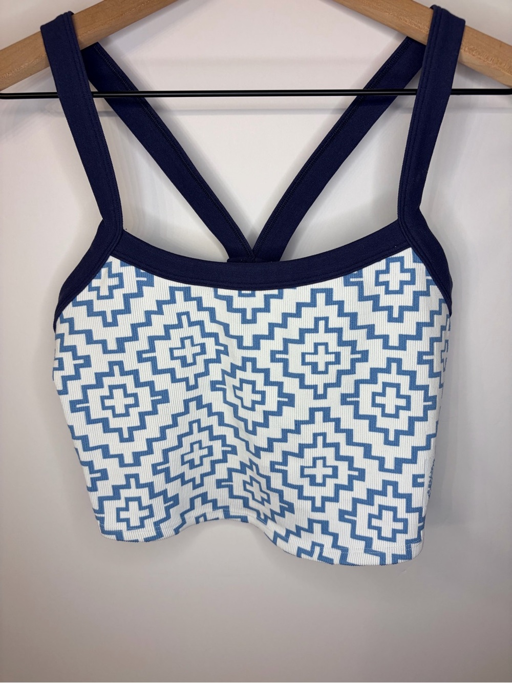 *NWT* Free People FP Movement All Clear Jacquard Cami in Blue Crush Combo, XL - Picture 10 of 16